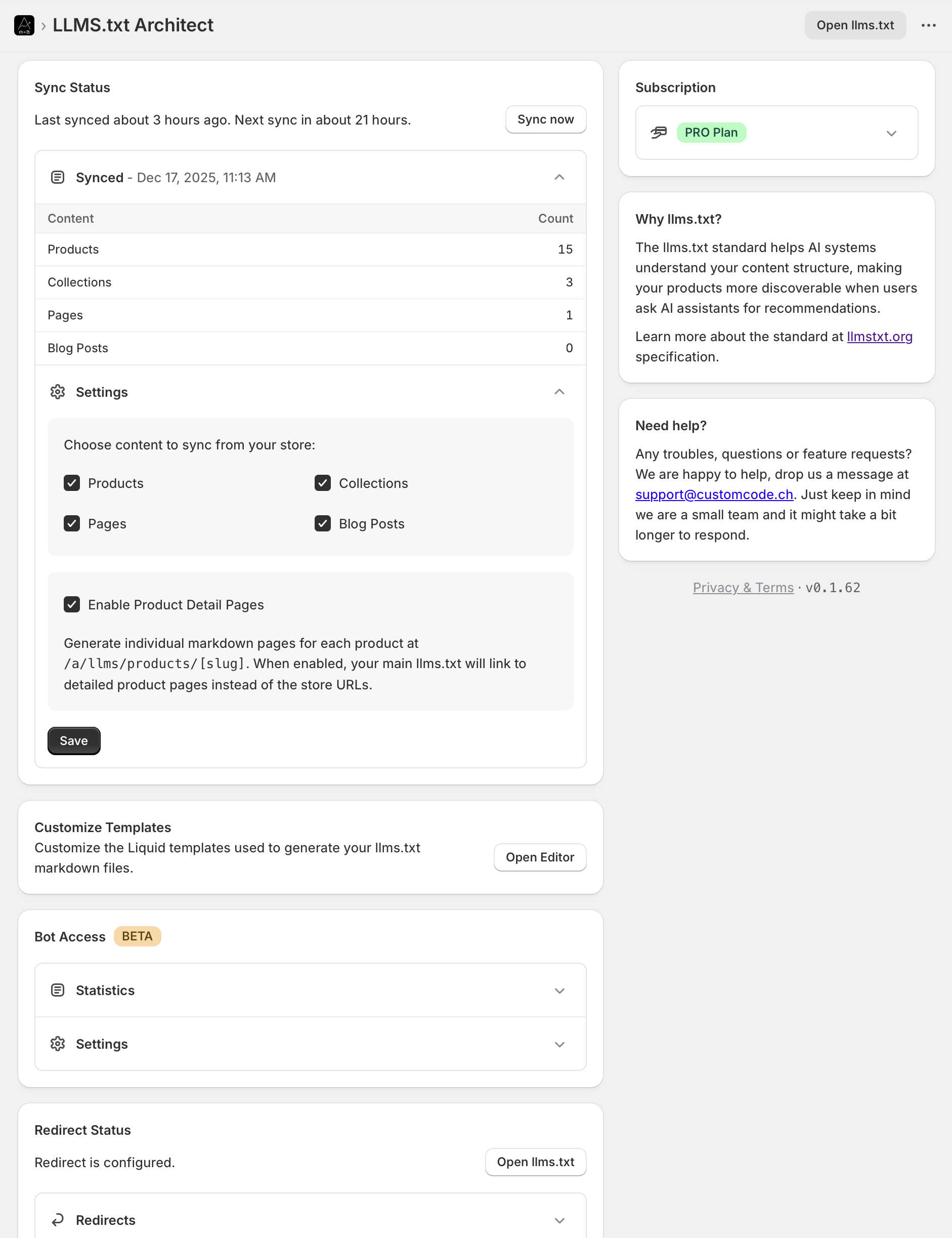 LLMS.txt Architect screenshot